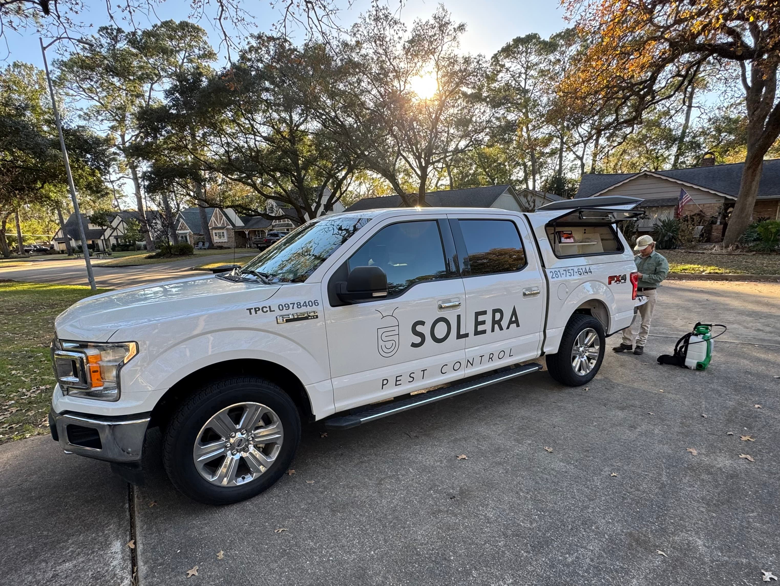 Solera Pest Control truck